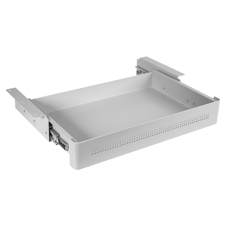 Szuflada podbiurkowa stalowa szara Spacetronik Outlet A