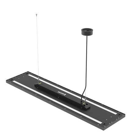 Lampa wisząca do biura LED GLOW D24 7200 lm Czarna