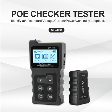 Professioneller LAN POE Netzwerk-Tester Noyafa NF-488 - zdjęcie 2