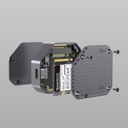 Przenośna obudowa SSD M.2 NVME dla dysków Gen 3/Gen 4, transfer 10Gbps
