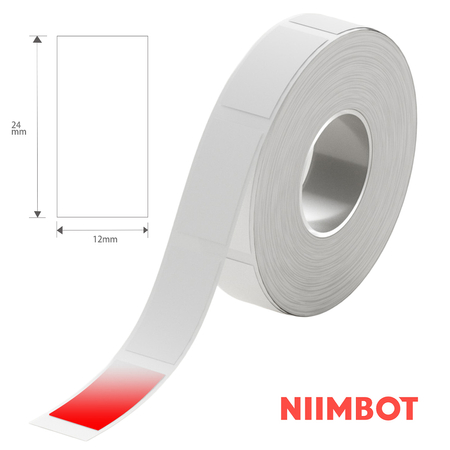 Etykiety seria D Niimbot 12x24mm 230szt White Red - zdjęcie 2