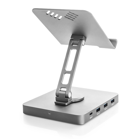 Podstawka pod tablet Multiport USB-C na HDMI + USB-C z PD + 3x USB+ RJ45 + AUX + microSD + SD SPE-PB04