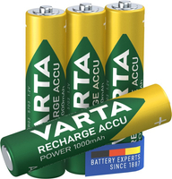 Akumulatory VARTA Recharge LR03 AAA 1,2V 1000mAh 4szt