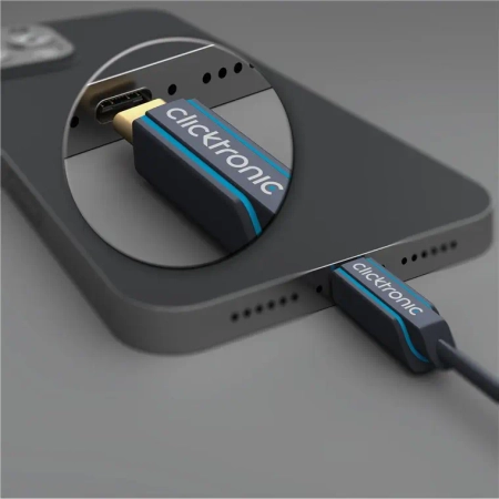 CLICKTRONIC OUTLET Kabel USB 3.2 Gen1 2x USB-C 1m
