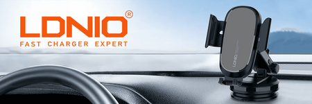 Próżniowy uchwyt samochodowy LDNIO MW21-1 z ładowarką indukcyjną do telefonu