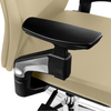 Fotel ergonomiczny biurowy z podłokietnikiem 4D Spacetronik GUNNAR kremowy OUTLET