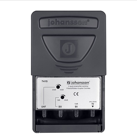 Johansson 7415L UHF+DAB/BIII+FM z filtrem LTE(4G)