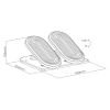 Podstawka pod biurko na nogi z funkcją fitness Spacetronik SPE-M08B OUTLET
