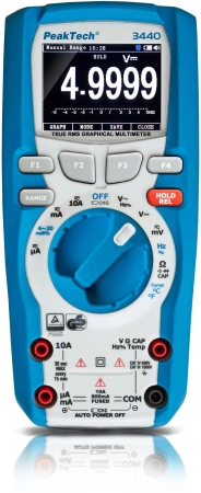PeakTech Grafik-Multimeter mit Farb-LCD 3440 - zdjęcie 2