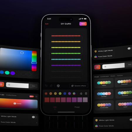 Lampki świąteczne RGBIC 200 LED Smart Yeelight 20m