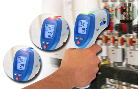 PeakTech 4945 Digitales IR-LED-Temperaturmessgerät