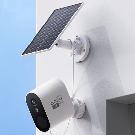 Zestaw 4 kamer solarnych + stacja 32GB Aosu SL-C7P-4H