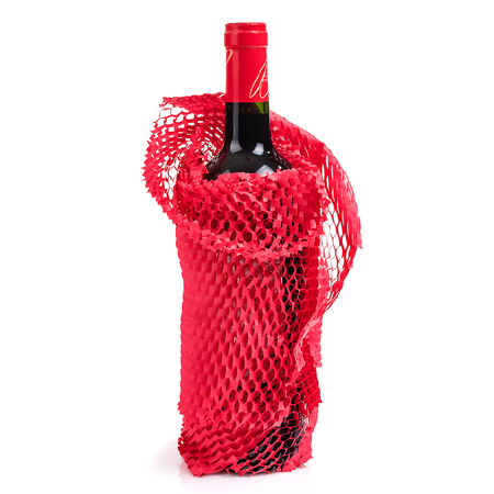 Rot geschnittenes Honigwabenpapier 30cm 100m