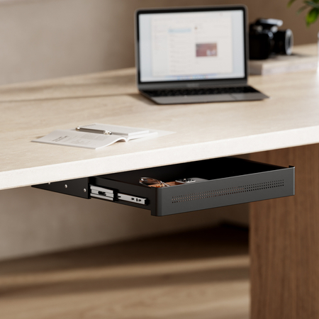 Under-Desk Storage Drawer Standard Black - zdjęcie 2