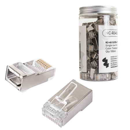 Wtyk sieciowy RJ45 CAT 5e FTP NC-RJ455FT-0 100szt