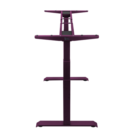 Biurko regulowane Vegard elektryczne dwusilnikowe MDF fioletowo-różowe