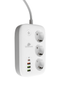 Inteligentna listwa zasilająca Spacetronik SL-PS27 z 3 AC 4 USB