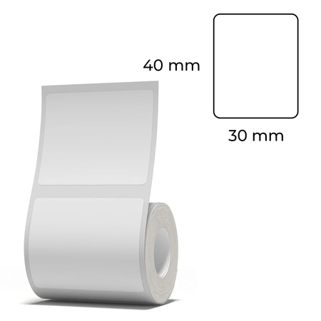 Etykiety seria B Niimbot 40x30 mm 230 szt. transp