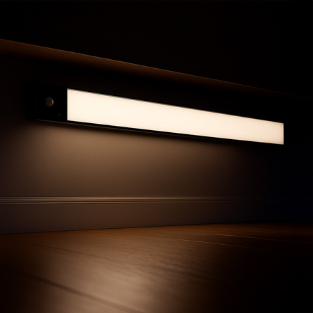 Bezprzewodowa lampa LED Czujnik ruchu 80cm Czarny Outlet B