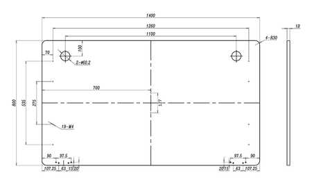 Blat do biurka/stołu Spacetronik 140x80 czarny