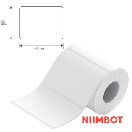 Etykiety seria B Niimbot 40x30mm 230szt White - zdjęcie 2