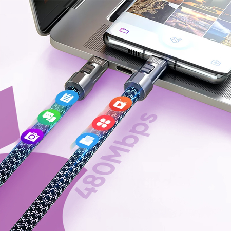 Kabel USB-C ze smyczą PD 240W 120cm BA