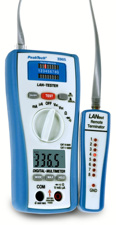 PeakTech 3365 Multimeter mit LAN-Tester