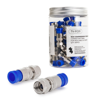Spacetronik F-Kompressionsstecker TV-FC01 50 Stück.