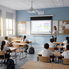 Ekran projekcyjny zwijany ręcznie 72" 16:9 biały
