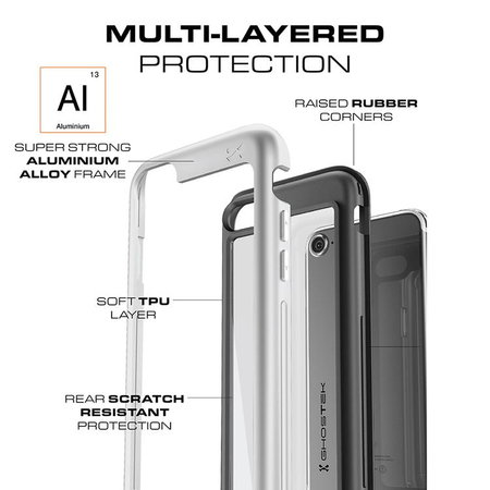 Tasche Atomic Slim Apple iPhone 7 8 silber