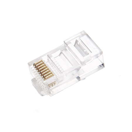 RJ45 Kat.6 UTP Durchgangsstecker PT-RJ456UT-1 25St