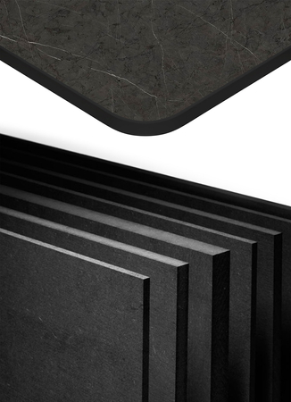 Mehrzweck-Schreibtischplatte 138x65x12cm Grau Stein