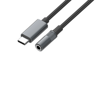 LS-Y80C Adapter przejsciówka USB-C na jack 3.5 mm czarny