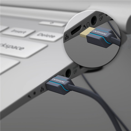 CLICKTRONIC Kabel HDMI 2.0 4K 60Hz Slim 1,5m
