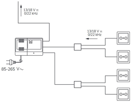 Alcad AL-245 12V 400mA Stromversorgung für 12V Verstärker - zdjęcie 2