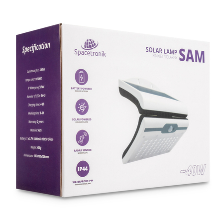 Kinkiet LED Spacetronik SAM 40W Automat Bez Kabli