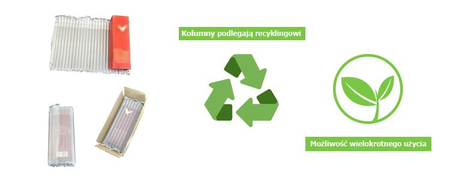 Torba, kolumna powietrzna ochronna, opakowanie nadmuchiwane SPA-CR25-40-1M 1mb.