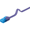 Kabel LAN Patchcord CAT 6A UTP PŁASKI violet 1m