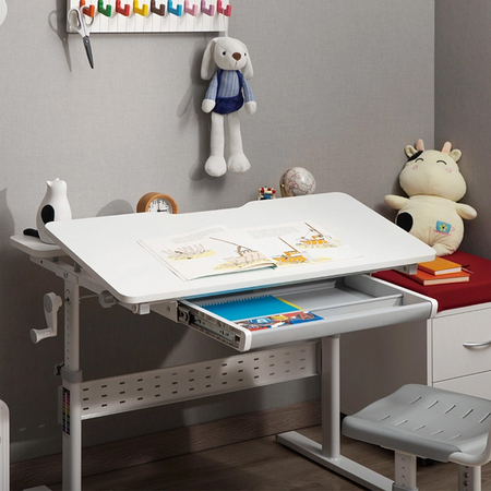 Biurko dziecięce regulowane XD SPE-X102W 80x60 cm Outlet B+