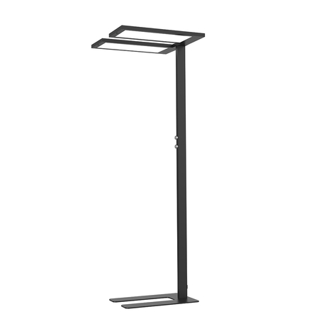 Podwójna lampa podłogowa biurowa GLOW D24 Czarna