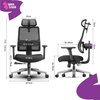 Fotel Ergonomiczny Spacetronik Axon Szary