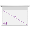 Elektryczny Ekran Projekcyjny SST Ścienny 84" 4:3