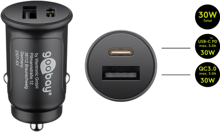Ładowarka samochodowa USB 5W 1A Goobay