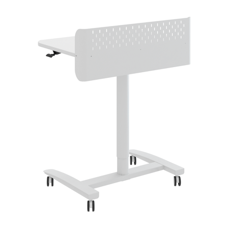 Białe stanowisko robocze regulowane gazowo 70x50 SPR BUDDY 22 MWW