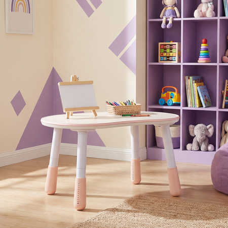 Zestaw mebli dziecięcych Spacetronik – stolik SPEX201 i sofa SPC-XD-23 różowy