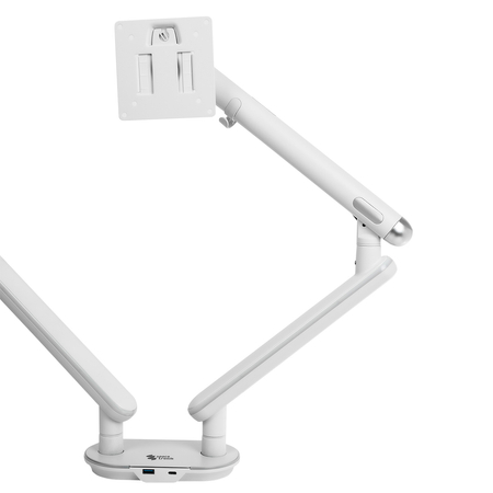 Podwójne Ramię do Monitora SPAF120LUW Białe