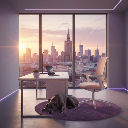 Fotel Biurowy Spacetronik RETTO 220 Różowy