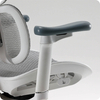 Szary fotel biurowy do ergonomicznego biura - REGULACJA 4D - Spacetronik SPRINGLE 22