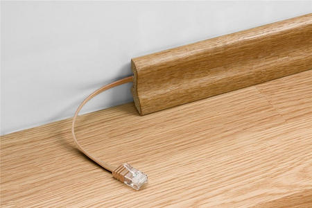 Kabel LAN Patchcord CAT 6 U/UTP PŁASKI ciemnobrązowy 0,5m - zdjęcie 2