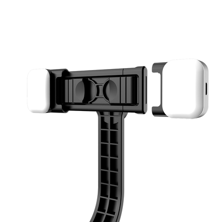 Zestaw: Selfie Stick Spacetronik SR-ROLLPIX02 + 2x Lampka LED SR-ROLLPIXA01